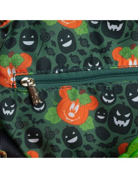 Mochila Mini Loungefly Disney Minnie Mouse Calabaza Brilla