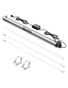 Purificador de Agua UV HQUA OWS-12 40W 12GPM Acero Inox
