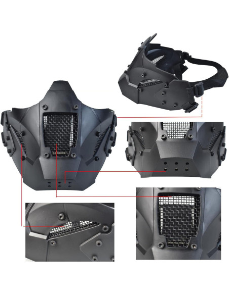 Máscara Táctica Hdlsina HL-09 con Casco y Gafas Antivaho