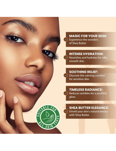 Manteca de Karité Cruda IVORY 450g - 100% Pura Natural Hidratante