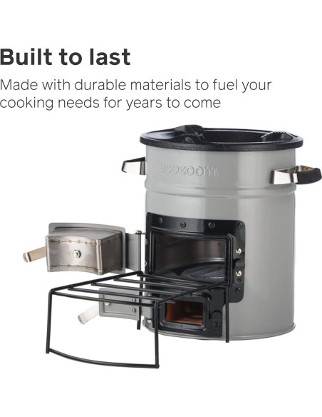 Estufa Cohete EcoZoom Versa Doble Combustible 6,44 kg