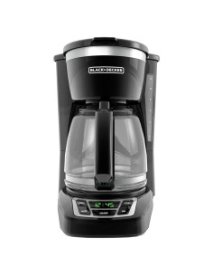 Cafetera Digital BLACK+DECKER 12 Tazas Programable Negra