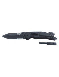 Cuchillo Plegable Smith & Wesson 21.6cm con Hoja Serrada