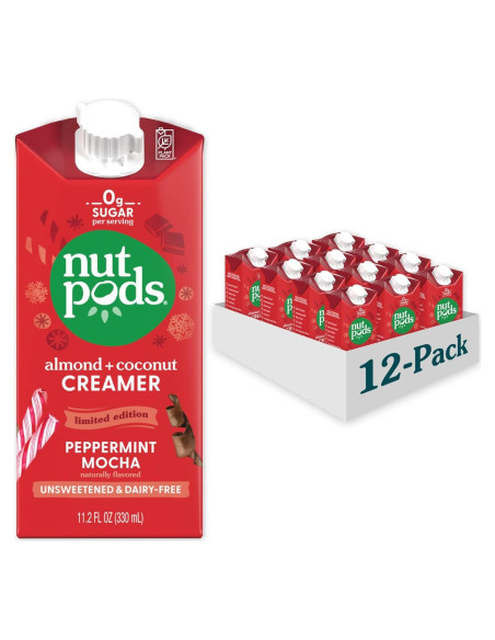 Crema Sin Azúcar Nutpods Menta Mocha 12x11.2oz Vegana