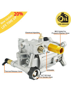 Bomba de Lavadora a Presión Youxmoto 3000 PSI 2.5 GPM 2