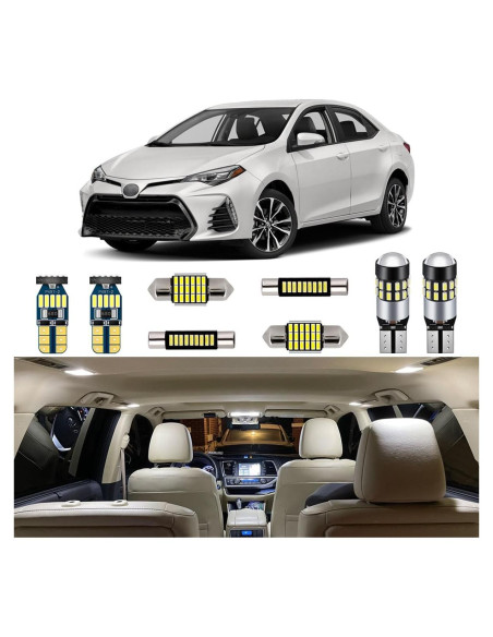 Kit de Luces LED Interiores AUTOGINE para Toyota Corolla 2013-2022
