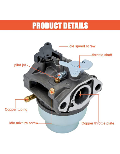 Carburador Hipa GCV160 para cortacésped y lavadora