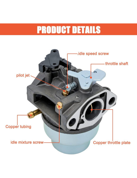 Carburador Hipa GCV160 para cortacésped y lavadora
