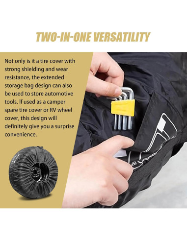 Protector de Neumáticos waswale S 66 cm Tela Oxford