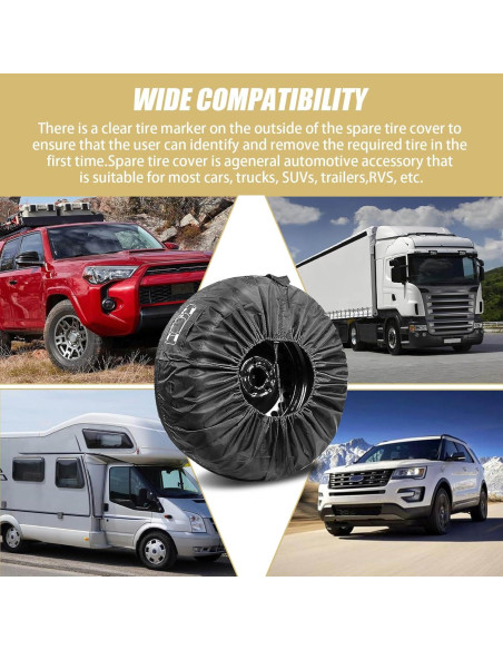 Protector de Neumáticos waswale S 66 cm Tela Oxford