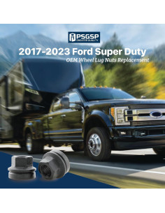 Tuercas de Rueda M14x1.5 Negras 4PCS para Ford 2017-2023 2