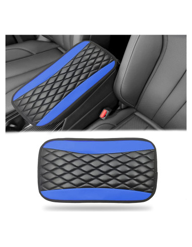 Cubierta de Consola Central Vrasly Cuero Impermeable Azul