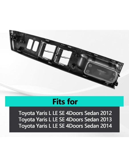 Moldura Interruptor Ventana Toyota Yaris 2012-2014 Quealzara