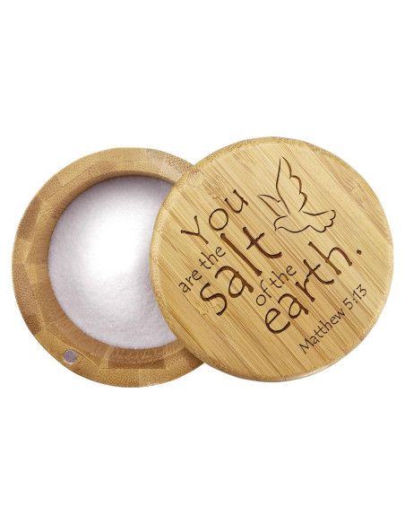 Caja de Sal de Bambú Totally Bamboo 170 g con Tapa Magnética