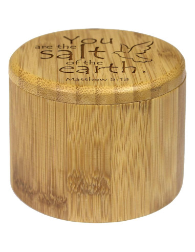 Caja de Sal de Bambú Totally Bamboo 170 g con Tapa Magnética
