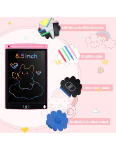 Zonon Tableta de Escritura LCD 8.5" 4 Colores para Niños 2