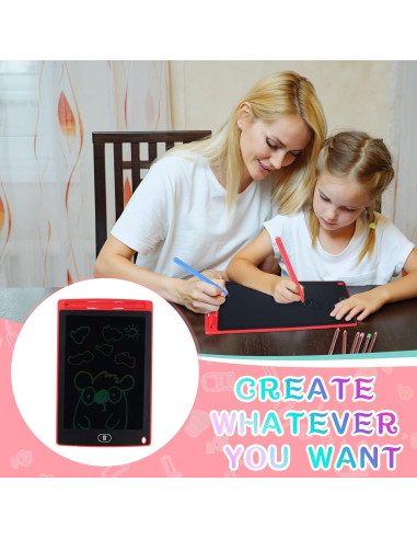 Zonon Tableta de Escritura LCD 8.5" 4 Colores para Niños