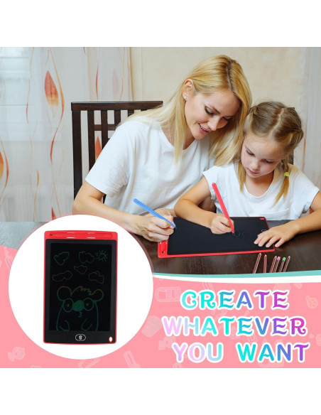Zonon Tableta de Escritura LCD 8.5" 4 Colores para Niños
