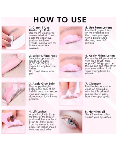 Kit de Elevación de Pestañas Bloomora - 15 Aplicaciones