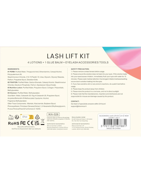 Kit de Elevación de Pestañas Bloomora - 15 Aplicaciones