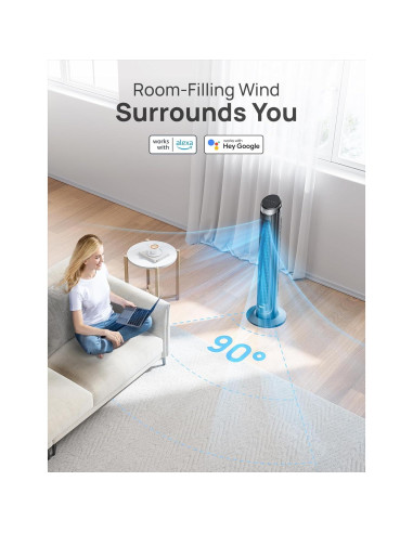 Ventilador de Torre Dreo Cruiser Pro T3 S 5 Velocidades 101,6 cm