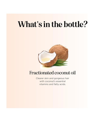 Aceite de Coco Fraccionado Puro Maple Holistics 473 ml Hidratante