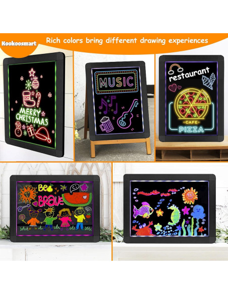 Tablero Mágico LED Kookoosmart 40x30 cm 18 Colores