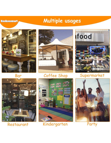 Tablero Mágico LED Kookoosmart 40x30 cm 18 Colores