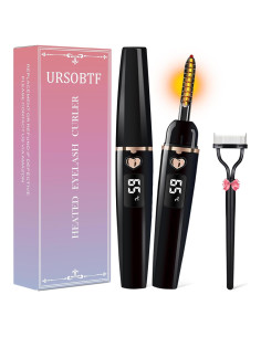 Rizador de Pestañas Calentado URSOBTF Recargable Negro
