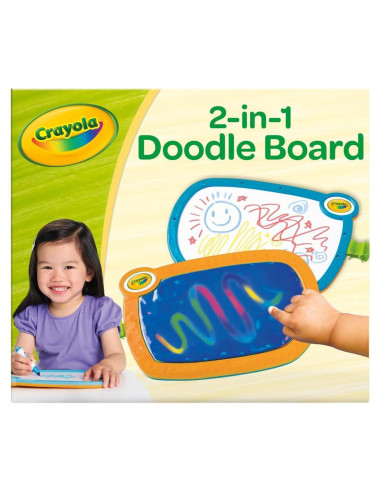 Pizarra Doodle 2-en-1 Crayola para Niños Pequeños, 3 Marcadores