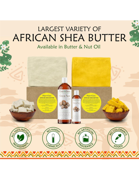 Manteca de Karité Cruda IVORY 450g - 100% Pura Natural Hidratante