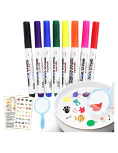 Bolígrafos de Pintura Mágica QETRABONE 8 Colores para Niños