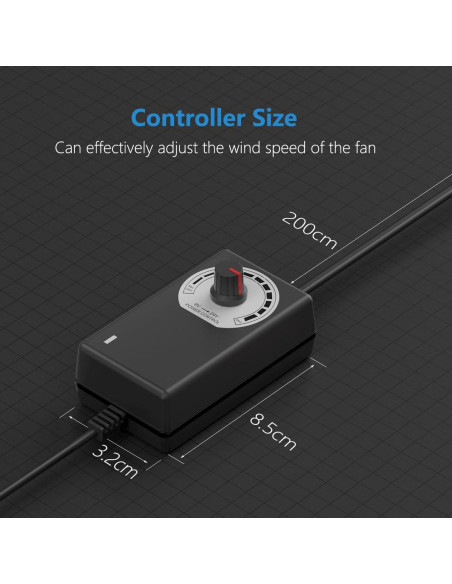 Ventilador de Conducto 4" Hon&Guan 130 CFM Control Velocidad