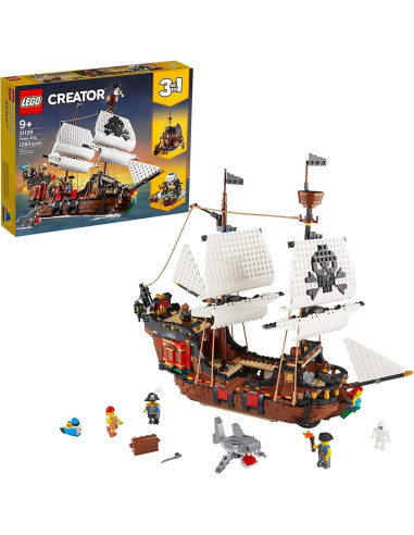 LEGO Creator 3 en 1 Barco Pirata 31109 con Minifiguras