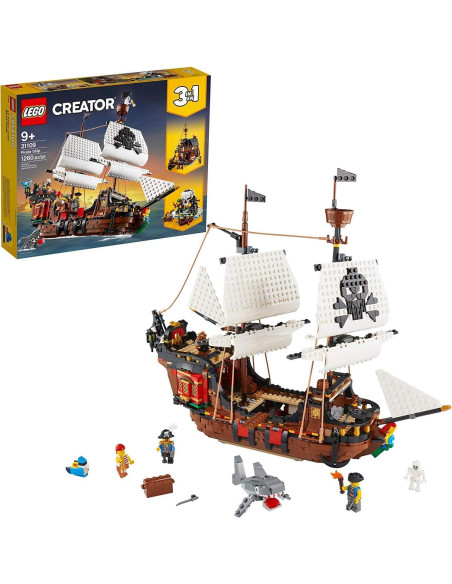 LEGO Creator 3 en 1 Barco Pirata 31109 con Minifiguras