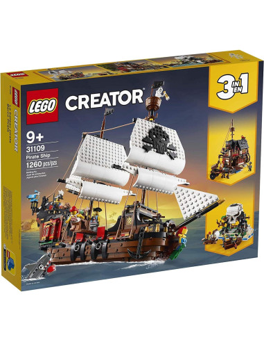 LEGO Creator 3 en 1 Barco Pirata 31109 con Minifiguras