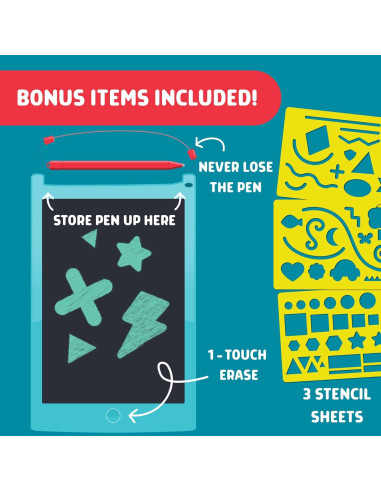 Chuckle & Roar - Tabla Dibujo LCD 25x20cm - Sin Desorden