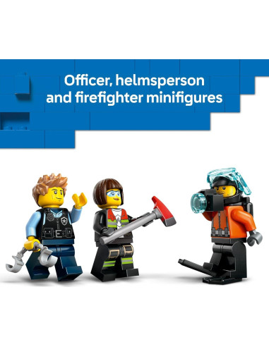 LEGO Ciudad Helicóptero, Camión Bomberos y Submarino 874 Piezas