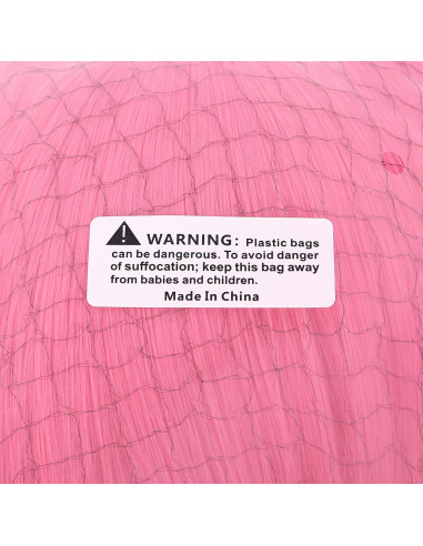 Peluca Larga Rizada MapofBeauty 80cm Rosa Oscuro