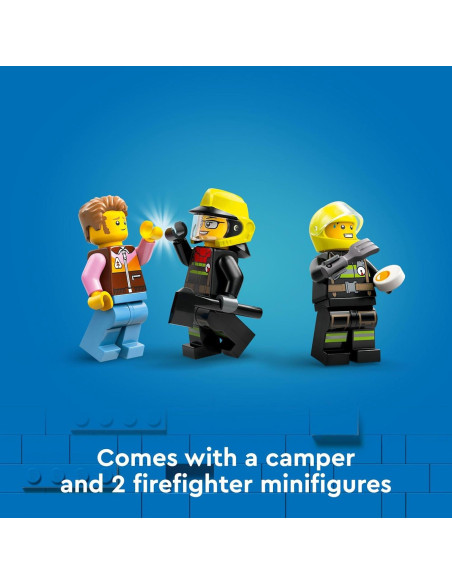 LEGO City Camión de Bomberos 4x4 y Barco de Rescate