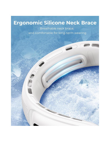 Ventilador de Cuello Jkjoy S11 Portátil Recargable 4000 mAh