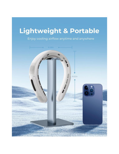 Ventilador de Cuello Jkjoy S11 Portátil Recargable 4000 mAh