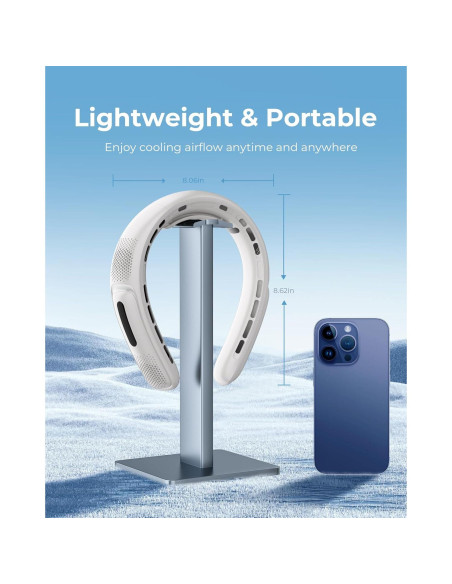 Ventilador de Cuello Jkjoy S11 Portátil Recargable 4000 mAh