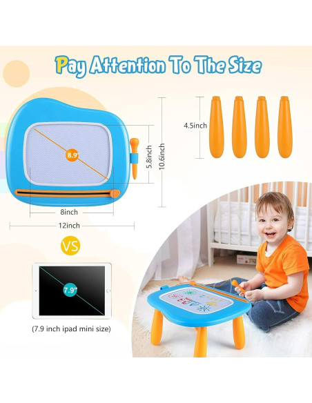 Tablero Magnético de Dibujo Smasiagon Azul 30.5x26.7cm