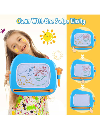 Tablero Magnético de Dibujo Smasiagon Azul 30.5x26.7cm