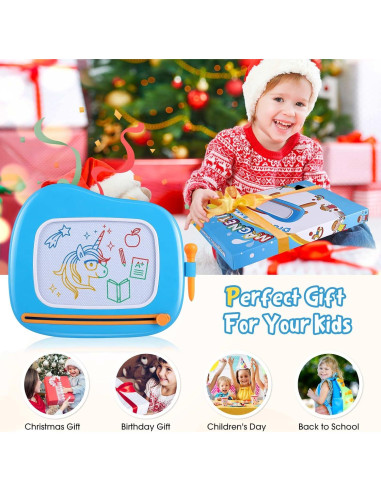 Tablero Magnético de Dibujo Smasiagon Azul 30.5x26.7cm