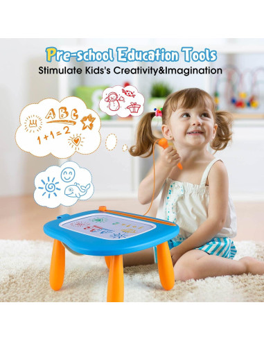 Tablero Magnético de Dibujo Smasiagon Azul 30.5x26.7cm