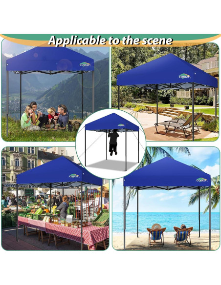 Carpa Plegable COBIZI 2x2m Impermeable para Camping y Fiestas