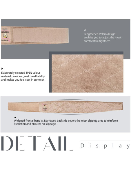 Bandas de agarre para pelucas Dreamlover bronceado 2 piezas