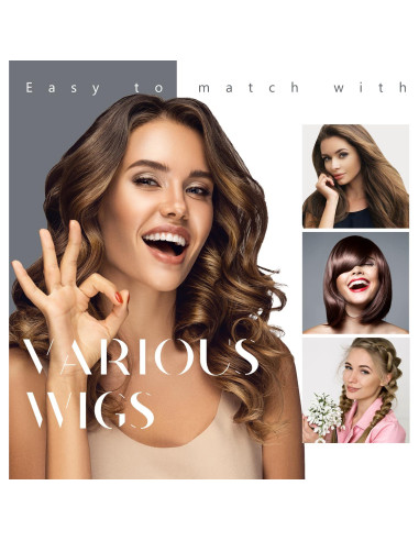 Bandas de agarre para pelucas Dreamlover bronceado 2 piezas